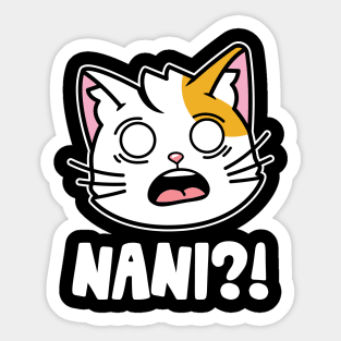 Nani Japanese Anime Manga Cat Sticker